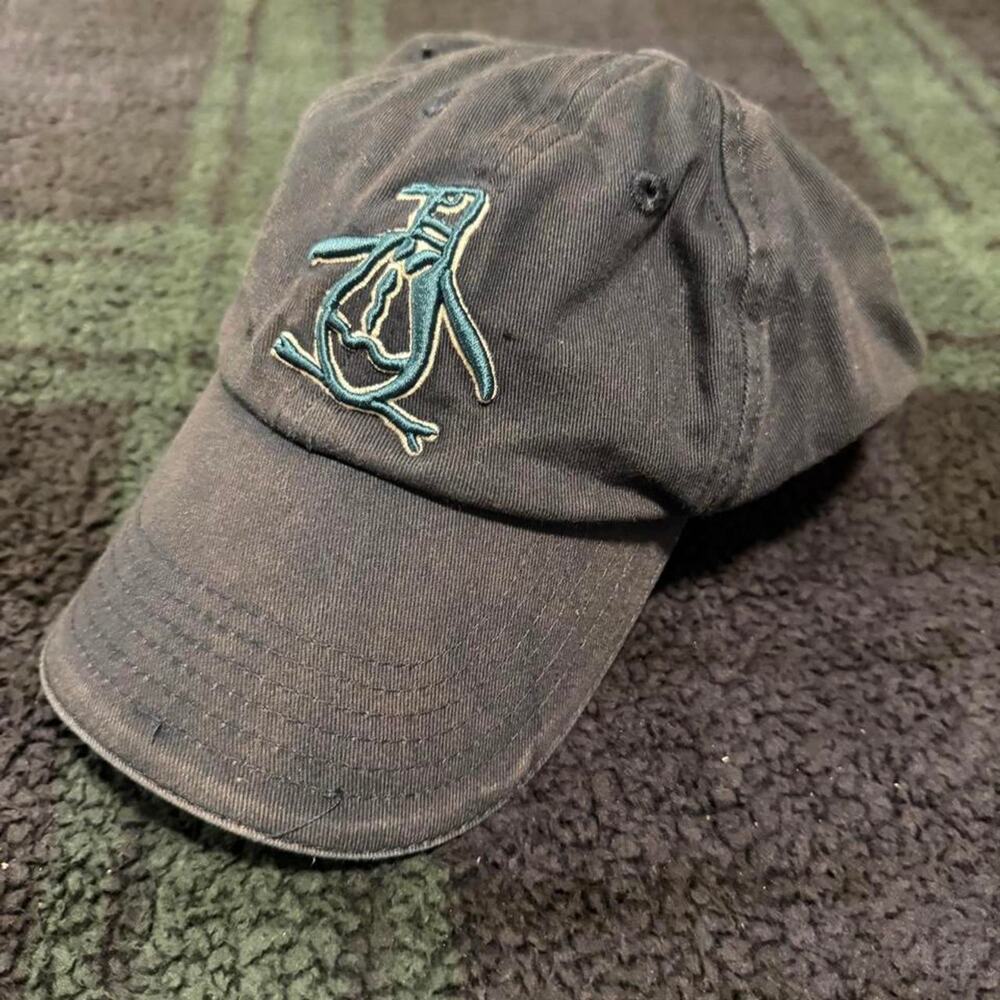 Penguin brand black baseball cap
